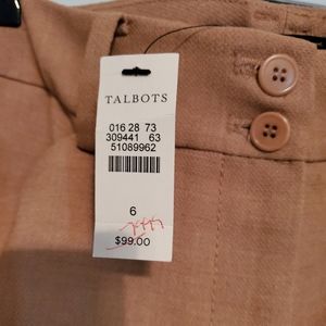 Talbots size 6 camel bnwt